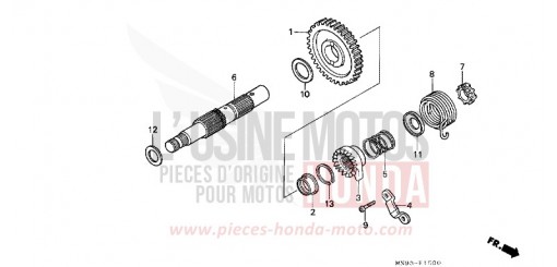 AXE DE KICKSTARTER NX650K de 1989